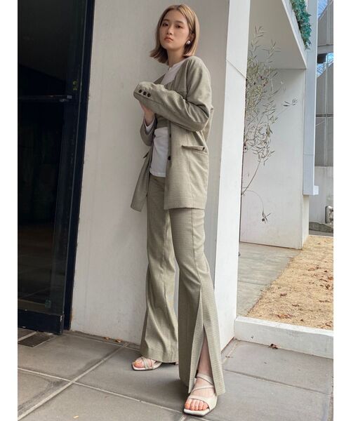 MURUA(ムルーア)の「ハイウエストスリットパンツ(その他パンツ・レディース・ブラック/ベージュ/その他1・1/2)」の14枚目の写真