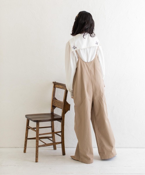 Mysa&Liina（ミーサリーナ）の「セーラーカラー刺繍ブラウス（シャツ/ブラウス・レディース・ブラック/オフホワイト/ブルー・M）」の6枚目の写真