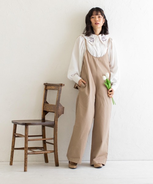 Mysa&Liina（ミーサリーナ）の「セーラーカラー刺繍ブラウス（シャツ/ブラウス・レディース・ブラック/オフホワイト/ブルー・M）」の7枚目の写真