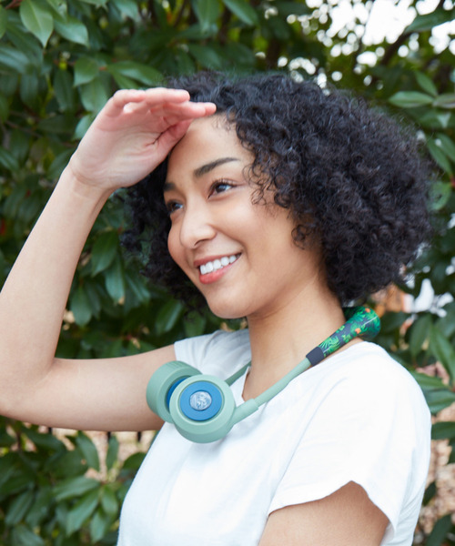 SPICE OF LIFE（スパイス オブ ライフ）の「【正規品/在庫限り】両手が使える ハンズフリー扇風機「WFan(ダブルファン) ヨガシロッコ」ボタニカル/カモフラ/フラワー（アウトドアグッズ・メンズ・カモフラージュ/ホワイト系その他/グリーン系その他・ONE SIZE）」の9枚目の写真