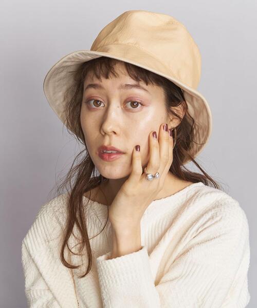 BEAUTY&YOUTH UNITED ARROWS（ビューティーアンドユースユナイテッドアローズ）の「BY サテンバケットハット（ハット・レディース・ブラック/ベージュ/ライム・FREE）」の9枚目の写真