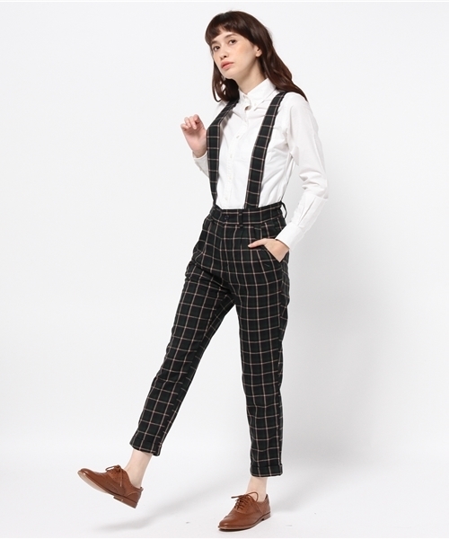 WEGO（ウィゴー）の「WEGO/サス付テーパードパンツ（その他パンツ・レディース・グリーン/ブルー系その他・FREE）」の2枚目の写真