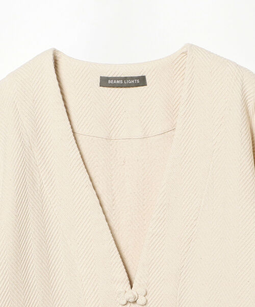 BEAMS LIGHTS（ビームスライツ）の「BEAMS LIGHTS / へリンボン ジャガード ジャケット（その他アウター・レディース・ブラウン/オフホワイト・ONE SIZE）」の17枚目の写真
