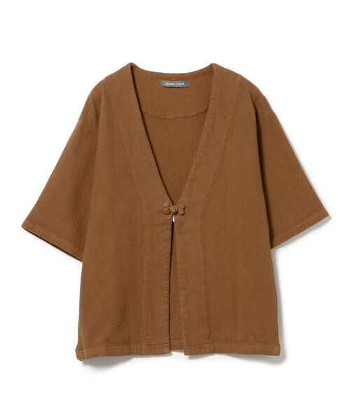 BEAMS LIGHTS（ビームスライツ）の「BEAMS LIGHTS / へリンボン ジャガード ジャケット（その他アウター・レディース・ブラウン/オフホワイト・ONE SIZE）」の21枚目の写真