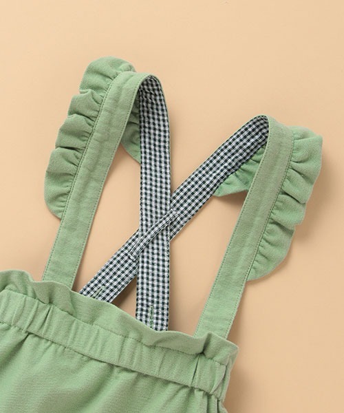 kladskap（クレードスコープ）の「フリルサスペンダーつきスカート（スカート・キッズ・カーキ/ネイビー・80ｃｍ/90cm/110cm/100cm/120cm）」の10枚目の写真