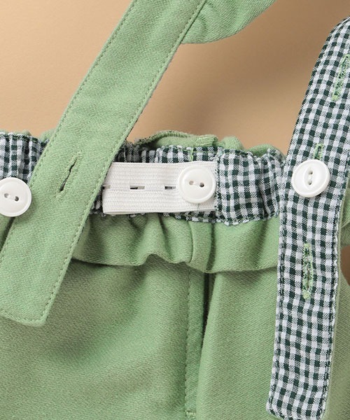 kladskap（クレードスコープ）の「フリルサスペンダーつきスカート（スカート・キッズ・カーキ/ネイビー・80ｃｍ/90cm/110cm/100cm/120cm）」の7枚目の写真