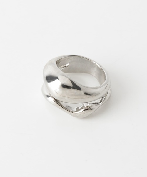 SMELLY（スメリー）の「プックリラインリング（リング・レディース・シルバー・-）」の5枚目の写真
