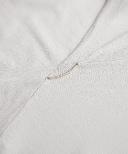 ROPE' PICNIC(ロペピクニック)の「【UVケア・接触冷感】ゴールドバー付きトッパーカーディガン(カーディガン/ボレロ・レディース・ライトグレー/ブラック/ライトグリーン/ベージュ系その他/ダークパープル/ブルー/イエロー系その他・38)」の14枚目の写真