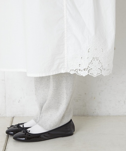 PUAL CE CIN（ピュアルセシン）の「カットワーク刺繍ワンピース（ワンピース・レディース・ホワイト/ブラック・FREE）」の15枚目の写真