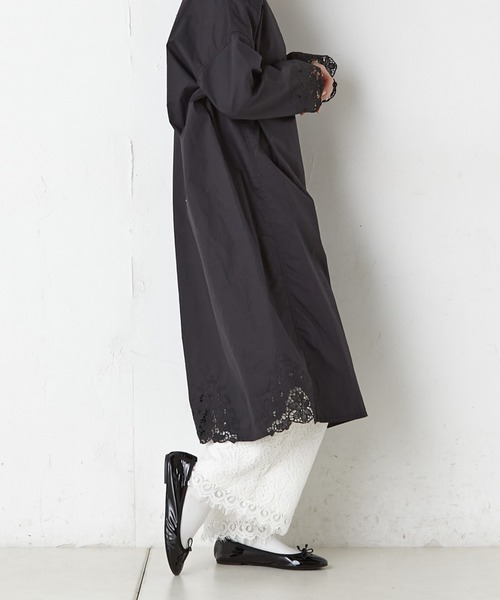 PUAL CE CIN（ピュアルセシン）の「カットワーク刺繍ワンピース（ワンピース・レディース・ホワイト/ブラック・FREE）」の14枚目の写真