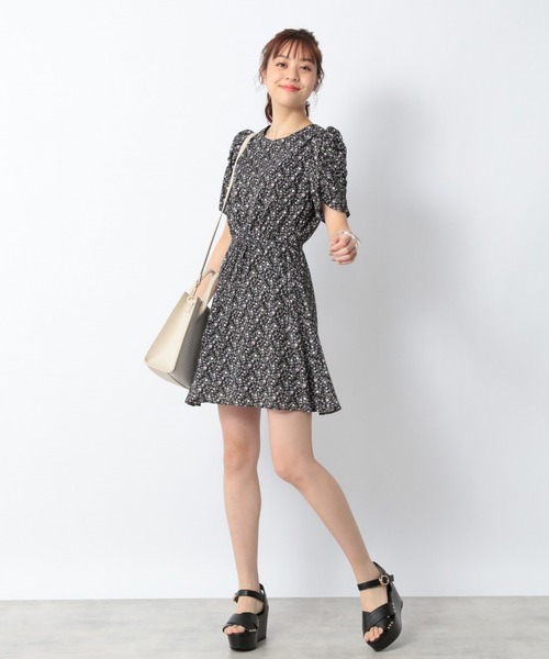 Heather(ヘザー)の「ソデシャーリングミニワンピース 944837(ワンピース・レディース・グリーン系その他/ブラック系その他/ベージュ系その他・FREE)」の22枚目の写真