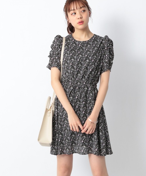 Heather(ヘザー)の「ソデシャーリングミニワンピース 944837(ワンピース・レディース・グリーン系その他/ブラック系その他/ベージュ系その他・FREE)」の20枚目の写真