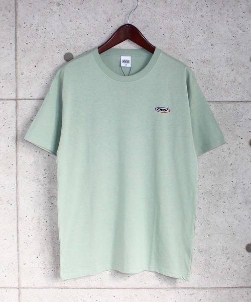 NEV(ネブ)の「プリント半袖Tシャツ カットソー(Tシャツ/カットソー・メンズ・オフホワイト/モカ/チャコール/ミント/ホワイト系/ブラック/杢グレー/ベージュ/オレンジ・L/M/XL)」の9枚目の写真