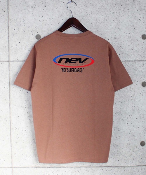 NEV(ネブ)の「プリント半袖Tシャツ カットソー(Tシャツ/カットソー・メンズ・オフホワイト/モカ/チャコール/ミント/ホワイト系/ブラック/杢グレー/ベージュ/オレンジ・L/M/XL)」の16枚目の写真