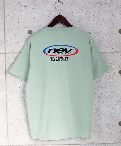 NEV(ネブ)の「プリント半袖Tシャツ カットソー(Tシャツ/カットソー・メンズ・オフホワイト/モカ/チャコール/ミント/ホワイト系/ブラック/杢グレー/ベージュ/オレンジ・L/M/XL)」の14枚目の写真