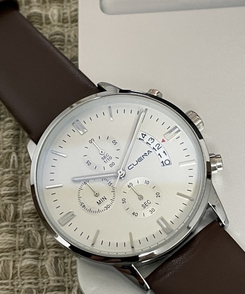 clarity blanc(クラリティーブラン)の「クロノグラフ ウオッチ(アナログ腕時計・メンズ・その他1/シルバー系その他/その他11/E/K/T/その他17/その他26/ホワイト系その他2/ブラウン系その他2/シルバー系その他6/I/R/Z/その他24/その他33/ブラック系その他6/シルバー系その他4/ゴールド系その他6/ブルー/ブラウン系その他/その他9/C/その他/ブルー系その他/その他10/D/ゴールド系その他7/J/S/その他16/その他25/その他35/ブラック系その他7/シルバー系その他5/L/U/その他18/その他27/ホワイト系その他4/ブラウン系その他3/ブラック/その他2/ピンクゴールド/その他12/F/ゴールド系その他3/O/X/その他21/その他31/ブラック系その他4/ピンク系その他2/シルバー/その他5/その他7/A/M/V/その他19/その他28/ブラック系その他2/ブラウン系その他4/シルバー系その他7/ネイビー/その他3/ゴールド系その他/その他13/G/ゴールド系その他2/N/W/その他20/その他29/ブラック系その他3/ブラウン系その他5/ブラウン/その他4/その他6/その他14/H/P/Y/その他23/その他32/ブラック系その他5/ピンク系その他3/ゴールド系その他4/ゴールド/ブラック系その他/その他8/B/ピンク系その他4/その他15・FREE)」の14枚目の写真
