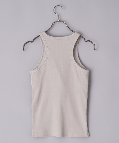 CIAOPANIC（チャオパニック）の「パット付きアメリカンスリーブタンクトップ（Tシャツ/カットソー・レディース・ブラック/ダークブラウン/グレイッシュベージュ・FREE）」の9枚目の写真