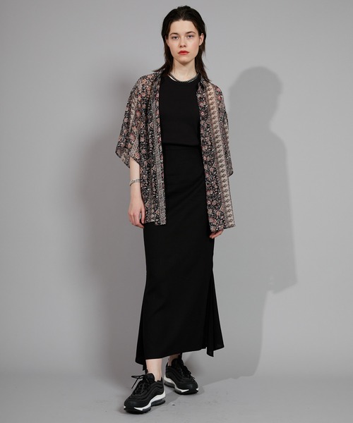 CIAOPANIC（チャオパニック）の「パット付きアメリカンスリーブタンクトップ（Tシャツ/カットソー・レディース・ブラック/ダークブラウン/グレイッシュベージュ・FREE）」の12枚目の写真