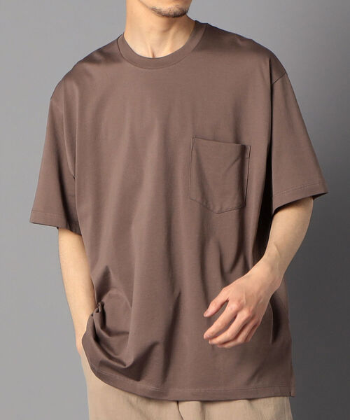 handvaerk(ハンドバーク)の「【Handvaerk/ハンドバーク】6513 60/2 s/s big t-shirts Tシャツ カットソー(Tシャツ/カットソー・メンズ・ブラウン/ホワイト/グレー/ホワイト系その他・S/M/L)」の4枚目の写真