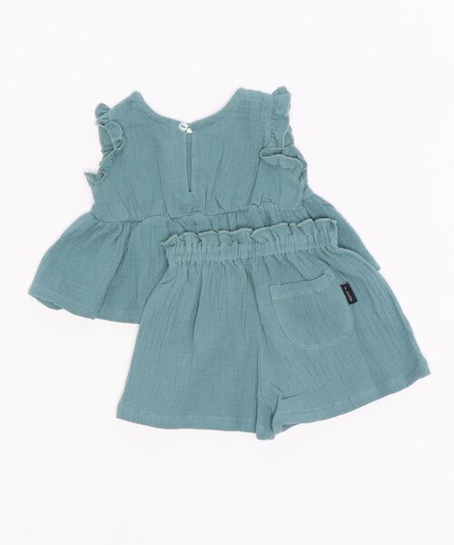 la poche biscuit（ラポシェビスキュイ）の「ダブルガーゼ２Pセットアップ（ルームウェア/パジャマ・キッズ・パープル/ブルー/ピンク・140/100/80/120/110/130/90）」の5枚目の写真