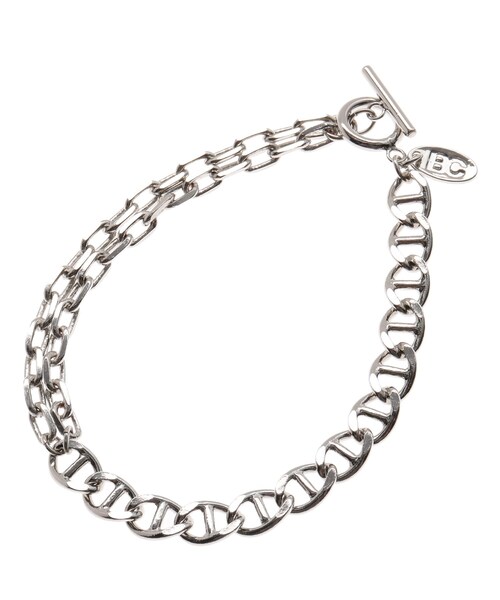 BASECONTROL（ベースコントロール）の「◆T字フック ダブルチェーンバングル（ブレスレット・メンズ・ブラック/シルバー・99）」の4枚目の写真