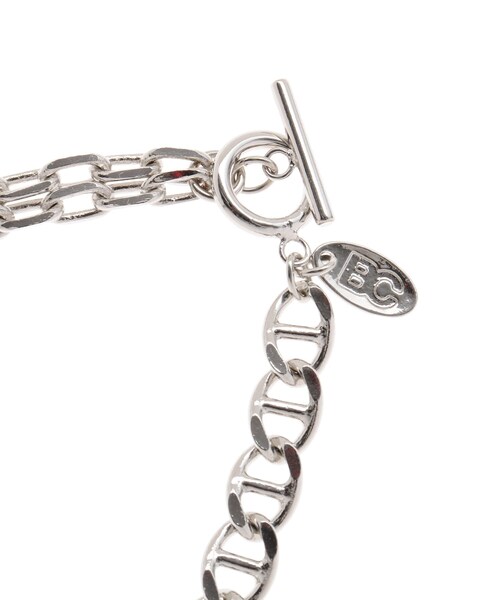 BASECONTROL（ベースコントロール）の「◆T字フック ダブルチェーンバングル（ブレスレット・メンズ・ブラック/シルバー・99）」の3枚目の写真