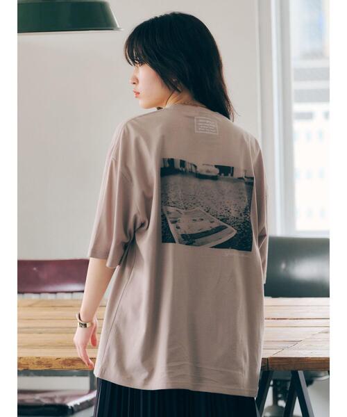 SEVENDAYS=SUNDAY（セブンデイズサンデイ）の「MOST BLISSFUL TEE　＊◇（Tシャツ/カットソー・レディース・オフホワイト/グレイッシュベージュ・S/M/L）」の10枚目の写真