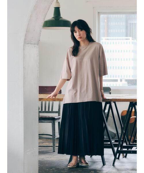 SEVENDAYS=SUNDAY（セブンデイズサンデイ）の「MOST BLISSFUL TEE　＊◇（Tシャツ/カットソー・レディース・オフホワイト/グレイッシュベージュ・S/M/L）」の16枚目の写真