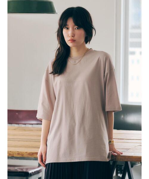 SEVENDAYS=SUNDAY（セブンデイズサンデイ）の「MOST BLISSFUL TEE　＊◇（Tシャツ/カットソー・レディース・オフホワイト/グレイッシュベージュ・S/M/L）」の22枚目の写真