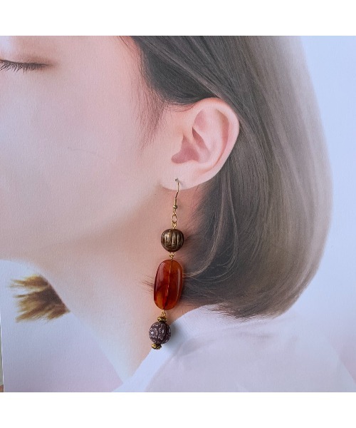 tone（トーン）の「【lensa】甘いキャンディのようなピアス(MA)（ピアス（両耳用）・レディース・ゴールド・FREE）」の4枚目の写真