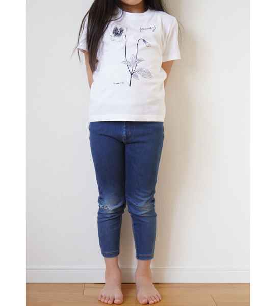 qualite(カリテ)の「【限定】0501PansyTシャツ kids(Tシャツ/カットソー・レディース・ホワイト・32/34)」の7枚目の写真