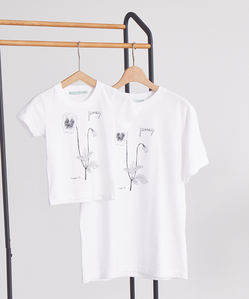 qualite(カリテ)の「【限定】0501PansyTシャツ kids(Tシャツ/カットソー・レディース・ホワイト・32/34)」の8枚目の写真