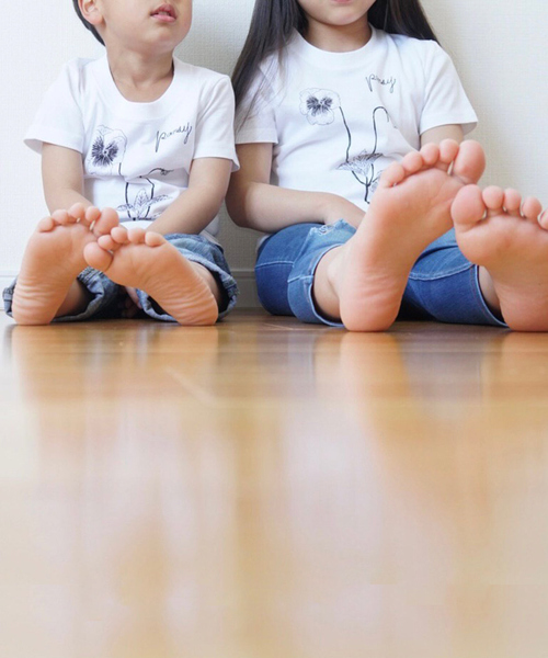 qualite(カリテ)の「【限定】0501PansyTシャツ kids(Tシャツ/カットソー・レディース・ホワイト・32/34)」の13枚目の写真