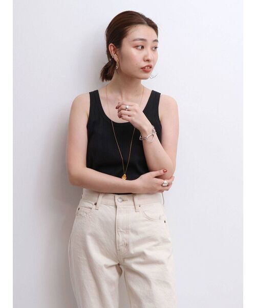 Ungrid（アングリッド）の「ランダムテレコタンクトップ（タンクトップ・レディース・ブラック/オフホワイト/カーキ・FREE）」の13枚目の写真