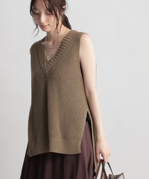 Andemiu | ニットベストツキシャツワンピース948819(ワンピース)