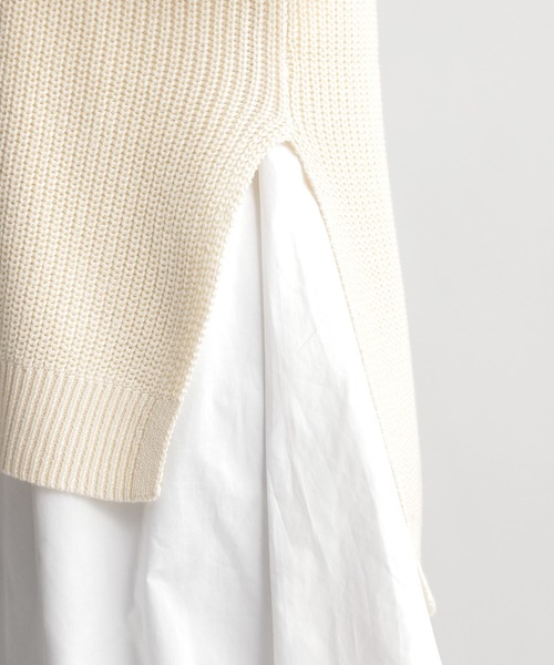 Andemiu（アンデミュウ）の「ニットベストツキシャツワンピース948819（ワンピース・レディース・アイボリー/ブラック/カーキ・FREE）」の22枚目の写真