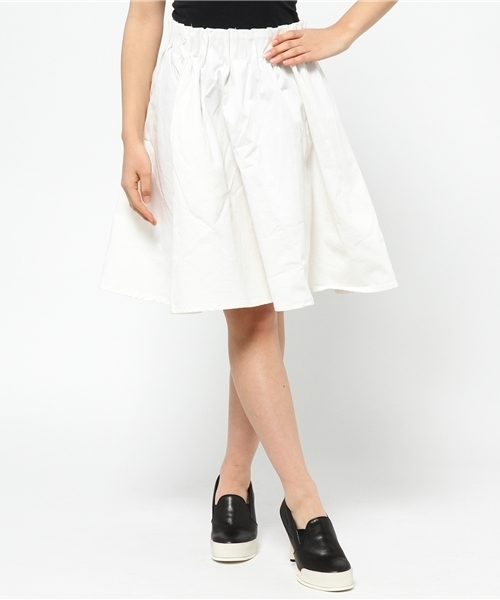 WEGO（ウィゴー）の「WEGO/ギャザーミドルスカート（スカート・レディース・ホワイト/ベージュ/サックスブルー/ライトピンク/グリーン系その他/ライトイエロー/ブルー系その他/レッド系その他・FREE）」の15枚目の写真