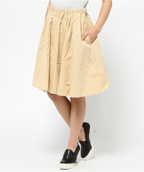 WEGO（ウィゴー）の「WEGO/ギャザーミドルスカート（スカート・レディース・ホワイト/ベージュ/サックスブルー/ライトピンク/グリーン系その他/ライトイエロー/ブルー系その他/レッド系その他・FREE）」の16枚目の写真