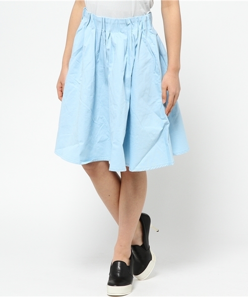 WEGO（ウィゴー）の「WEGO/ギャザーミドルスカート（スカート・レディース・ホワイト/ベージュ/サックスブルー/ライトピンク/グリーン系その他/ライトイエロー/ブルー系その他/レッド系その他・FREE）」の17枚目の写真