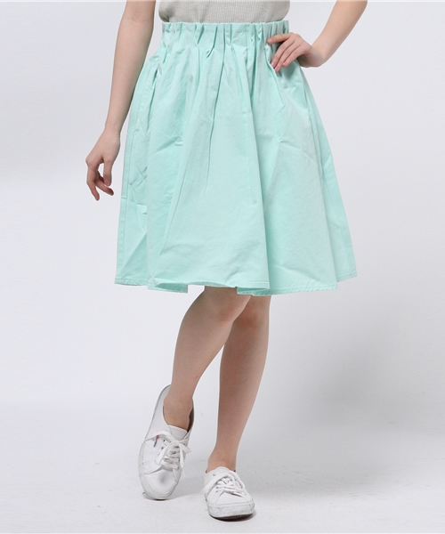 WEGO（ウィゴー）の「WEGO/ギャザーミドルスカート（スカート・レディース・ホワイト/ベージュ/サックスブルー/ライトピンク/グリーン系その他/ライトイエロー/ブルー系その他/レッド系その他・FREE）」の19枚目の写真