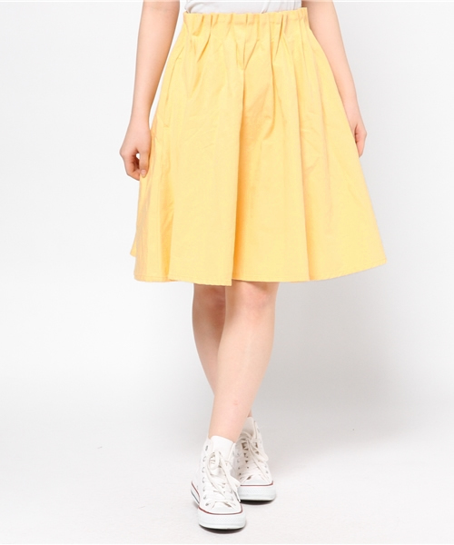 WEGO（ウィゴー）の「WEGO/ギャザーミドルスカート（スカート・レディース・ホワイト/ベージュ/サックスブルー/ライトピンク/グリーン系その他/ライトイエロー/ブルー系その他/レッド系その他・FREE）」の20枚目の写真