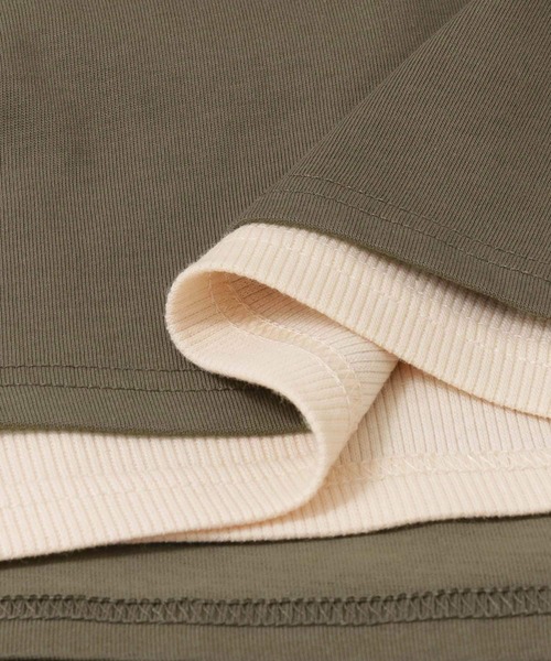 URBAN RESEARCH（アーバンリサーチ）の「バッククロスレイヤードカットソーセット（Tシャツ/カットソー・レディース・カーキ/ブルー/ライトグレー・FREE）」の18枚目の写真