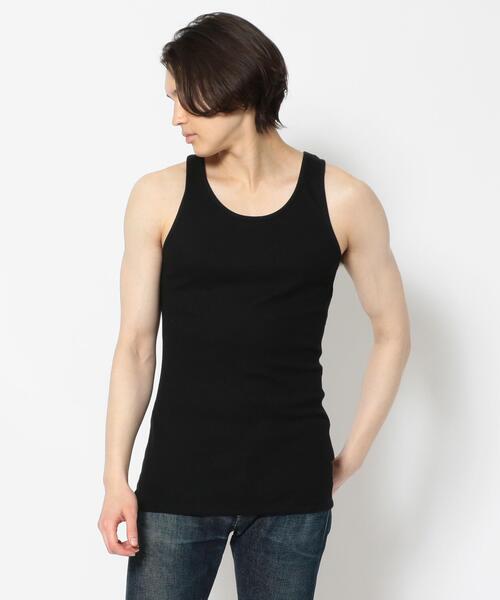 qwerty(クワーティ)の「QWERTY (クワーティ)TANK TOP/タンクトップ(タンクトップ・メンズ・ホワイト/ブラック・MEDIUM/LARGE)」の1枚目の写真