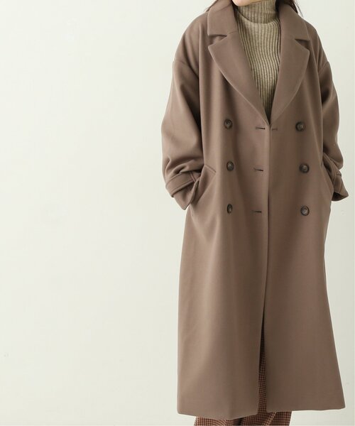 RAY CASSIN(レイカズン)の「ニットモッサウィンタートレンチコート(その他アウター・レディース・ブラック/ブルー/モカ/キナリ・FREE)」の4枚目の写真