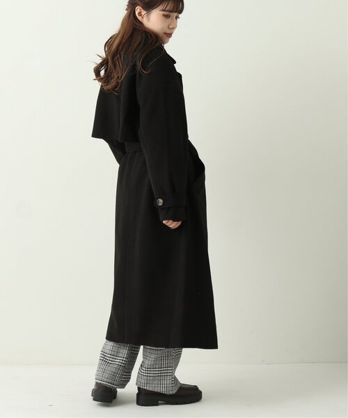 RAY CASSIN(レイカズン)の「ニットモッサウィンタートレンチコート(その他アウター・レディース・ブラック/ブルー/モカ/キナリ・FREE)」の8枚目の写真