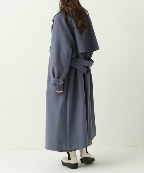 RAY CASSIN(レイカズン)の「ニットモッサウィンタートレンチコート(その他アウター・レディース・ブラック/ブルー/モカ/キナリ・FREE)」の7枚目の写真