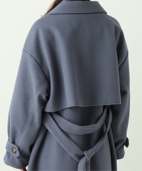 RAY CASSIN(レイカズン)の「ニットモッサウィンタートレンチコート(その他アウター・レディース・ブラック/ブルー/モカ/キナリ・FREE)」の14枚目の写真