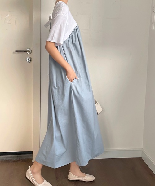 fd style（エフディ スタイル）の「[FD]バックリボンワンピース（ワンピース・レディース・スカイブルー/ブラック・FREE）」の8枚目の写真