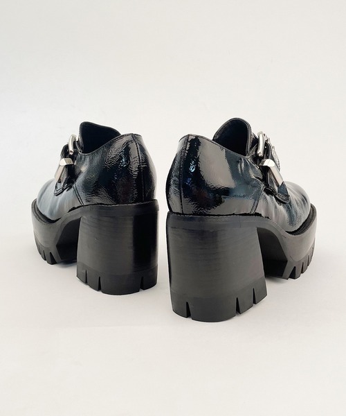 Jeffrey Campbell(ジェフリーキャンベル)の「キャタピラーソールモンクベルトシューズ(ドレスシューズ・レディース・ブラック・38/39/36/37/35)」の4枚目の写真