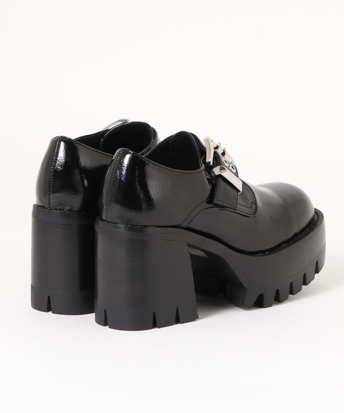 Jeffrey Campbell(ジェフリーキャンベル)の「キャタピラーソールモンクベルトシューズ(ドレスシューズ・レディース・ブラック・38/39/36/37/35)」の6枚目の写真